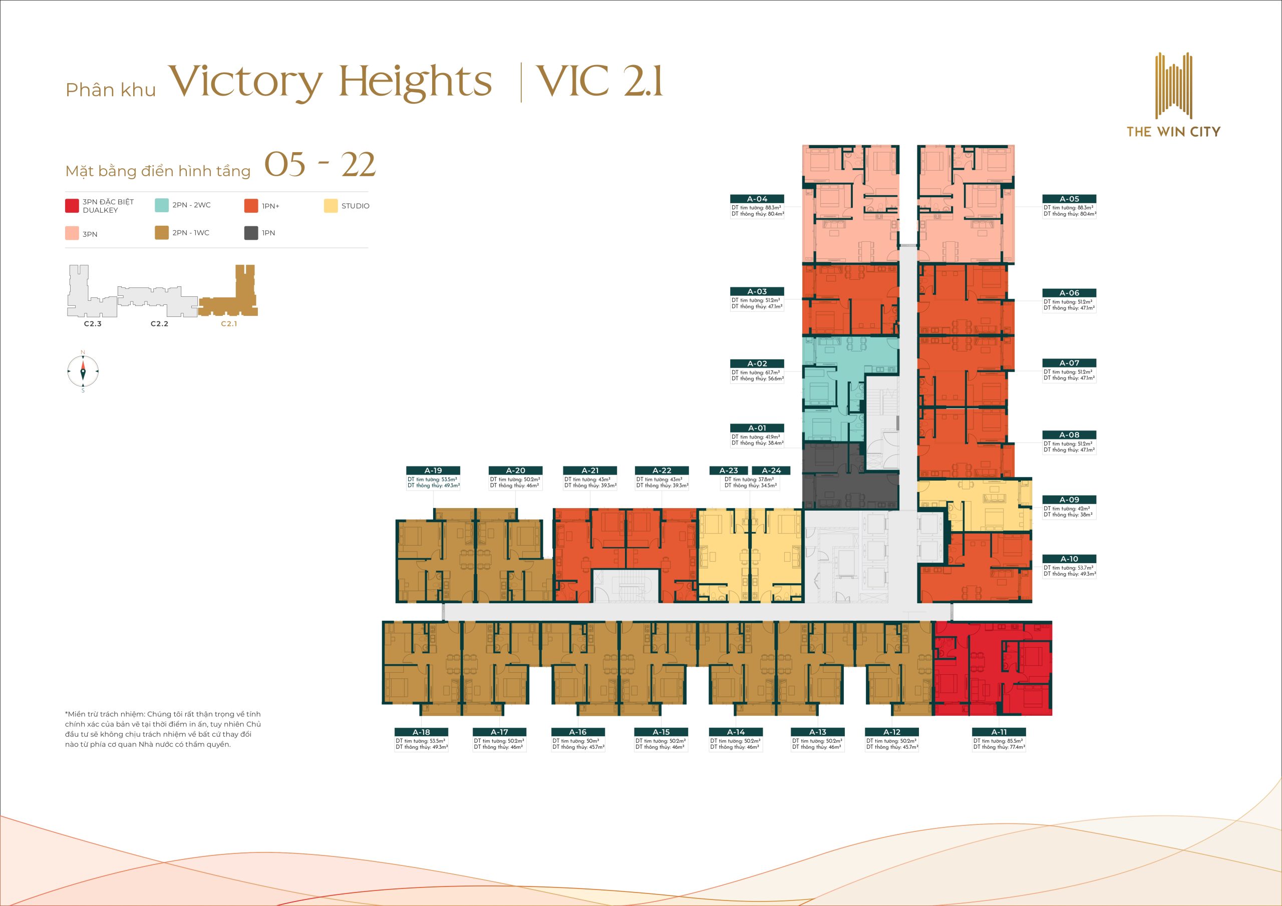 Mặt Bằng Tầng Căn Hộ The Win City Đức Hòa Khu Đô Thị Bình An Đức Hòa sinhadep.vn