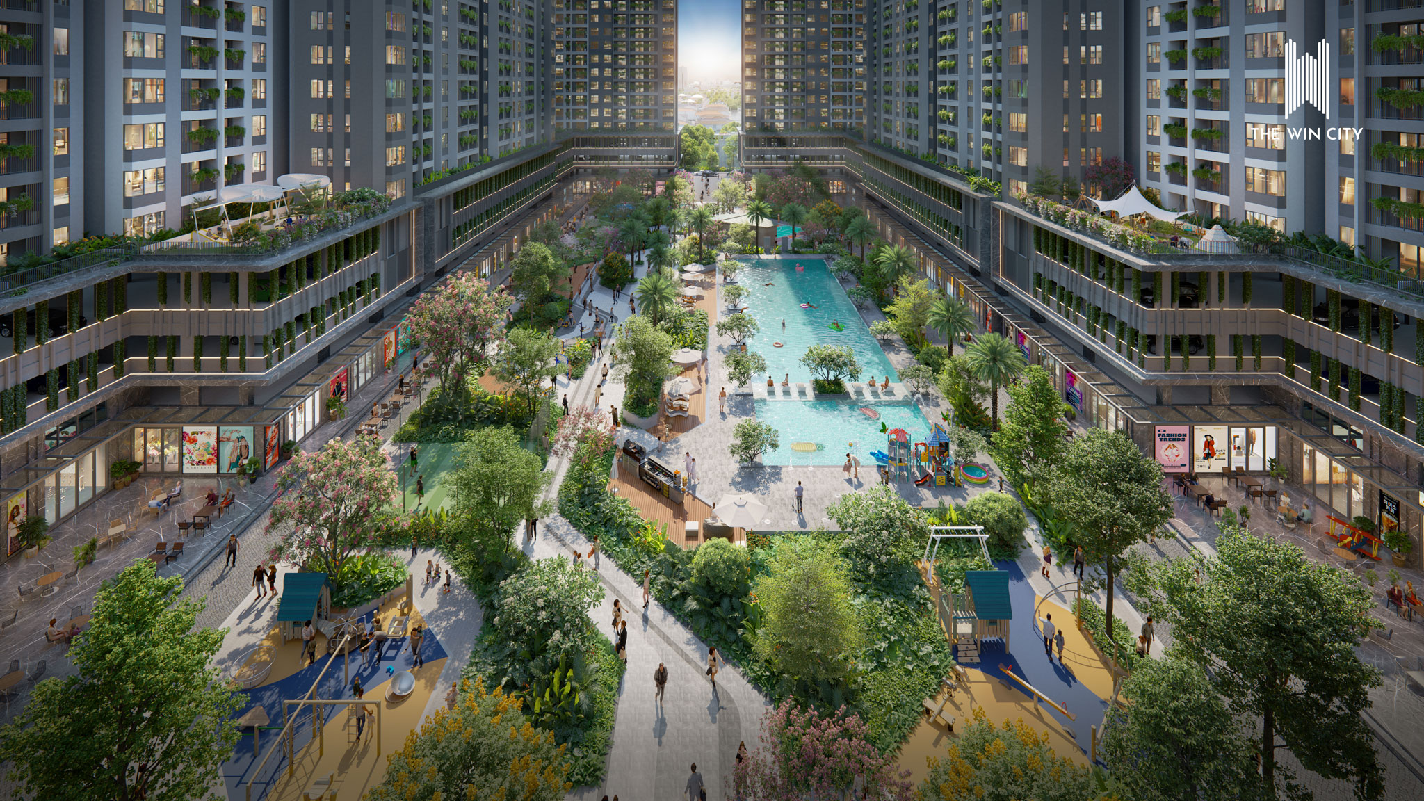 phối cảnh căn hộ The Win City Đức Hòa Khu Đô Thị Bình An Tỉnh lộ 10 sinhadep.vn