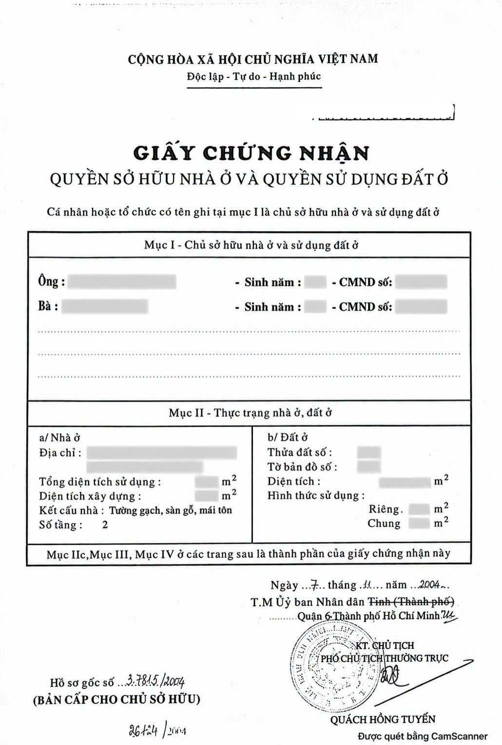 CẬP NHẬT SANG TÊN SỔ HỒNG MẪU CŨ 2004 VÀ LƯU Ý CẦN NHỚ ĐỂ TRÁNH RỦI RO KHI ĐĂNG BỘ SANG TÊN 12 sổ hồng mẫu cũ 2004 sinhadep.vn 02
